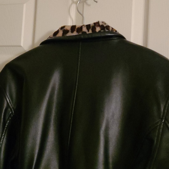 Leather leopard jacket - Picture 4 of 5